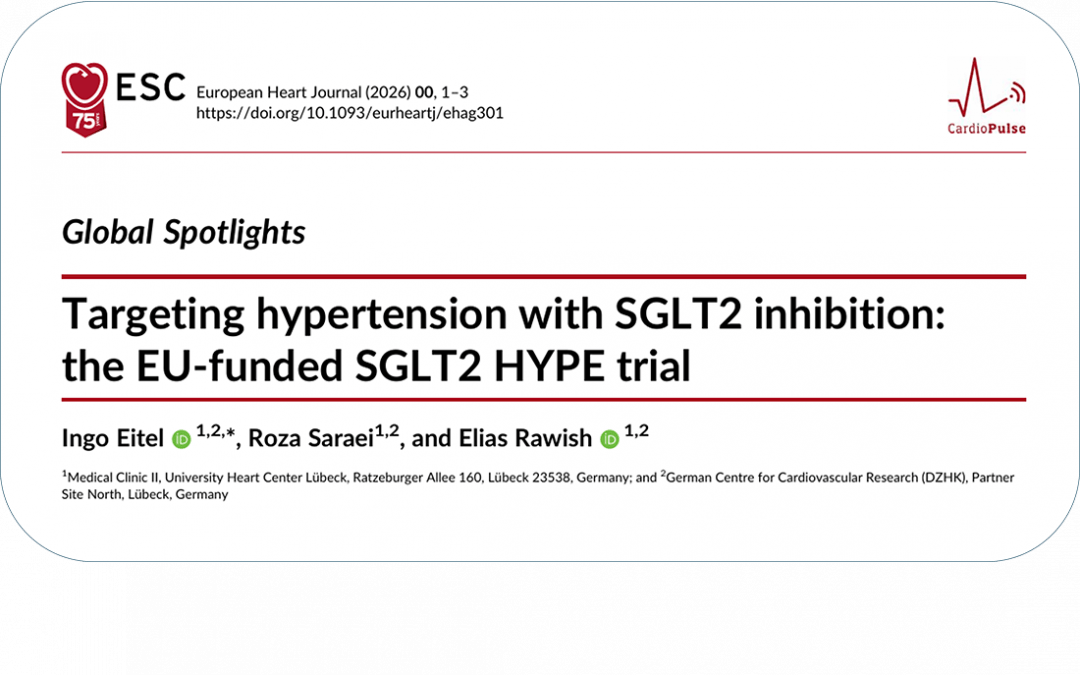 The first publication of the SGLT2 HYPE project is now available in the European Heart Journal (CardioPulse)!